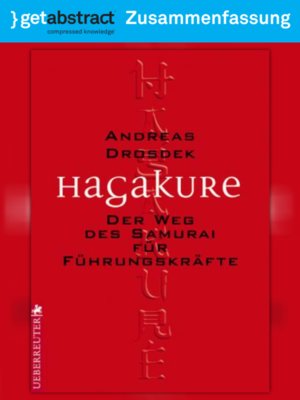 cover image of Hagakure für Führungskräfte (Zusammenfassung)